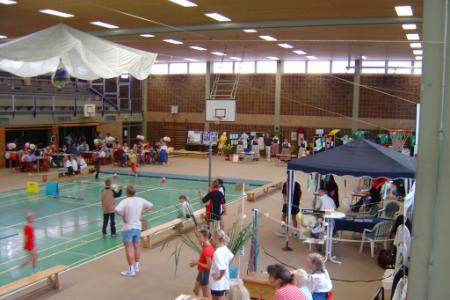 Sportmesse in der Sporthalle der Grund- und Hauptschule Hohenwestedt